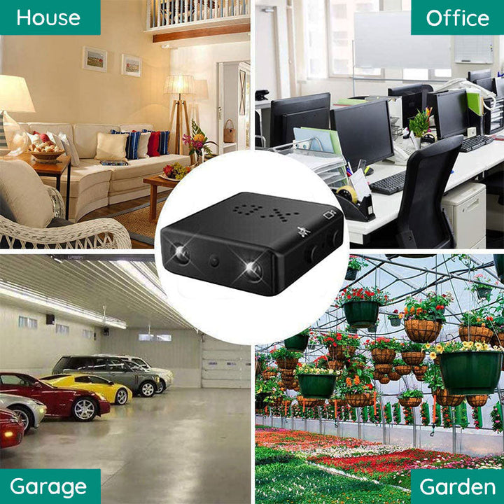 Compact HD WiFi camera with clear audio. Ideal for discreet security, home monitoring & surveillance.