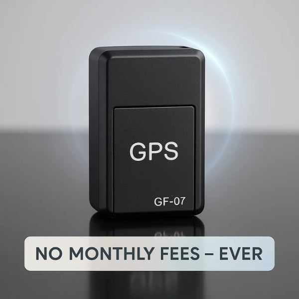 Sleek black compact magnetic GPS tracker, perfect for discreet bicycle anti-theft security.