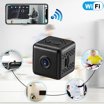 Compact mini wireless security camera with night vision & motion detection for discreet home/office surveillance.