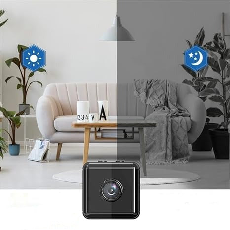 Rechargeable WiFi security camera, perfect for indoor & outdoor surveillance with discreet design and motion alerts.