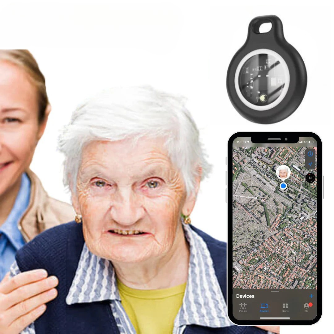 Compact personal GPS tracker for valuables, anti-lost item finder & security device with long battery life.