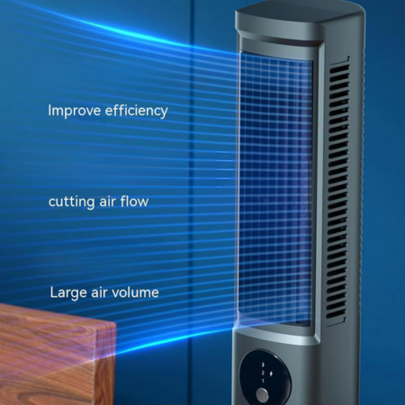 Quiet personal desk fan with 3-speed cooling and humidifying function. Compact summer essential for home office comfort.