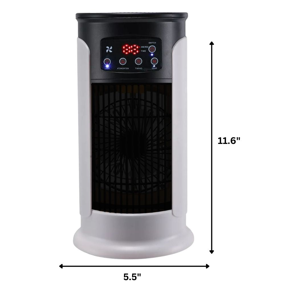 Beat the heat with this quiet portable air conditioner, offering cool comfort & air quality.
