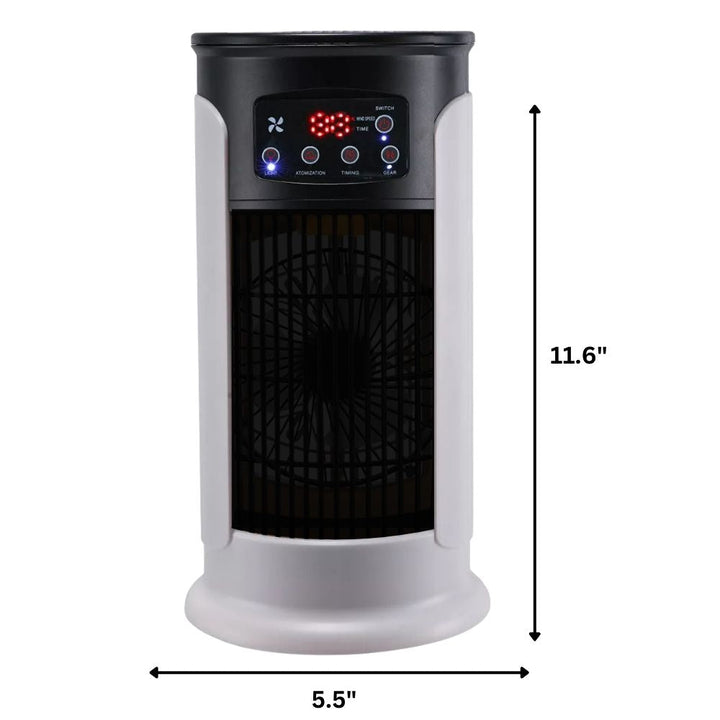 Beat the heat with this quiet portable air conditioner, offering cool comfort & air quality.