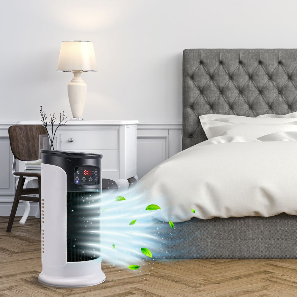High-performance portable air conditioner, windowless and quiet for efficient room cooling.
