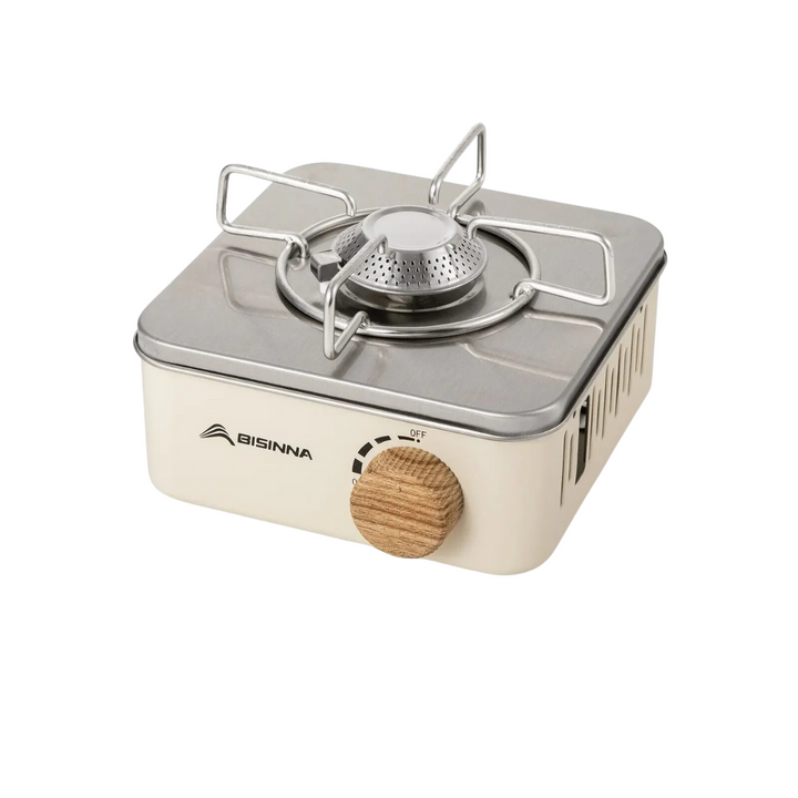 Efficient high power portable gas stove for camping & outdoor cooking, quick meals on your adventure.