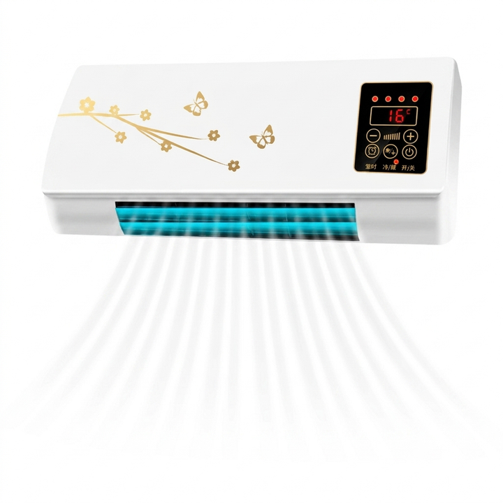 Compact portable mini air cooler for personal desk comfort & summer relief, energy-saving design.
