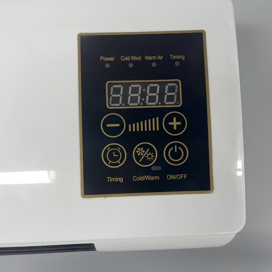 Portable mini air cooler, a compact desk fan for personal comfort, quiet summer relief & energy saving.