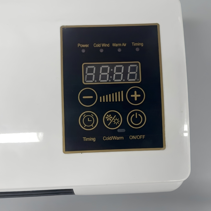 Portable mini air cooler, a compact desk fan for personal comfort, quiet summer relief & energy saving.