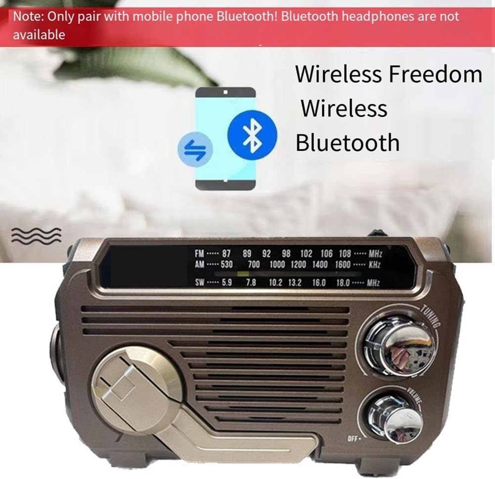 Dynamo crank emergency radio: reliable power source for survival & critical communication during outages.