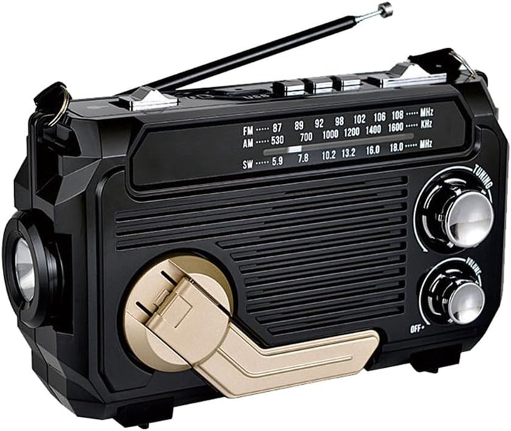 Reliable emergency weather radio with solar & hand crank power, vital for critical communication.