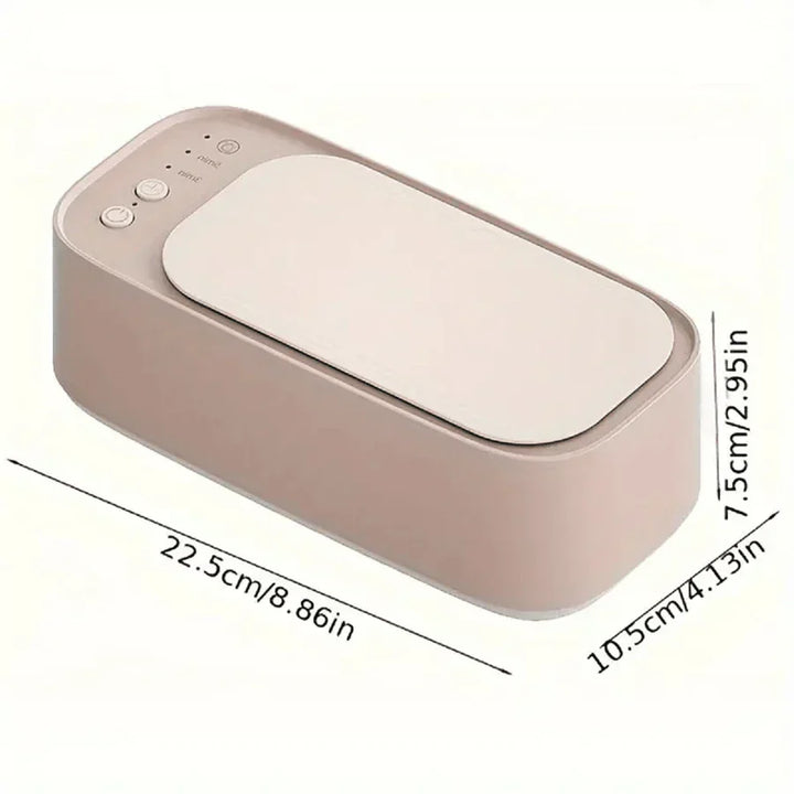 Powerful ultrasonic cleaner for jewelry, glasses & watches, removing grime and restoring shine with gentle waves.