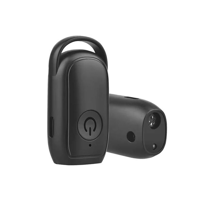 Compact ultrasonic dog deterrent device for safe animal repellent & personal protection during walking, rechargeable.