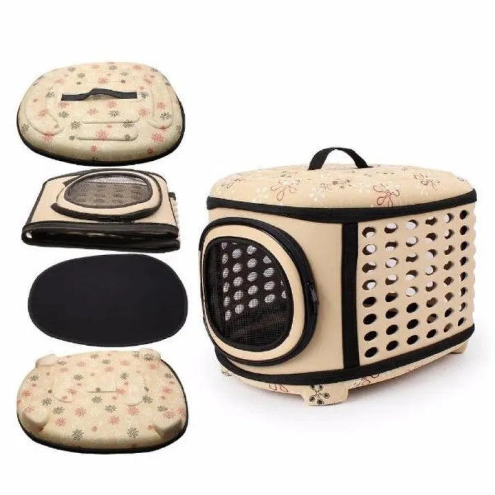 Ventilated cat carrier, perfect for vet visits and short trips.