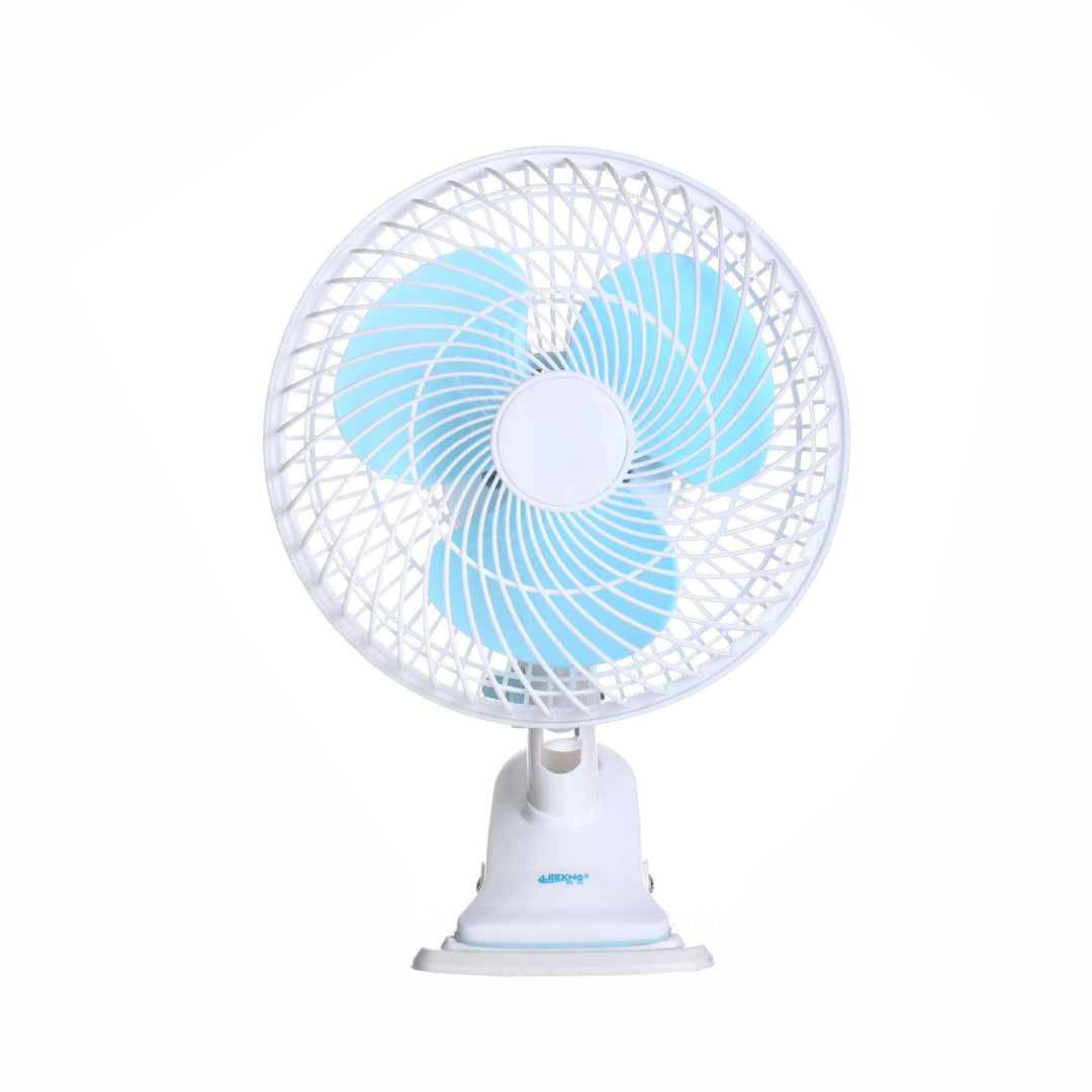 Versatile small portable fan for personal cooling; use on desk, table, or nightstand.