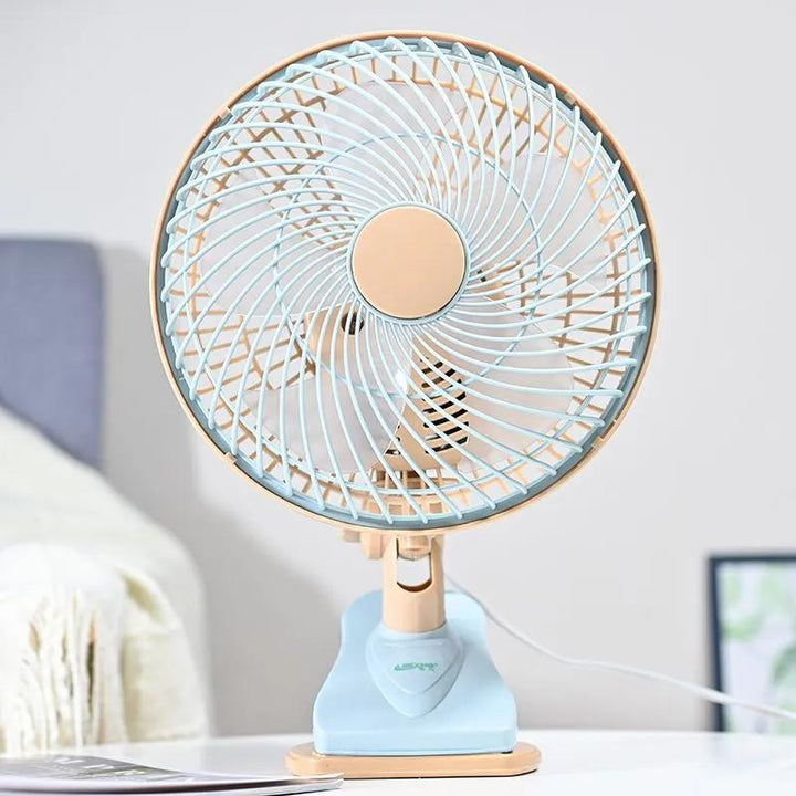 Stay cool and comfortable with this small, quiet, adjustable portable desk fan for personal use.