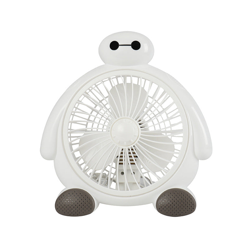 Personal mini desk fan providing cool airflow for individual comfort, great for summer heat.