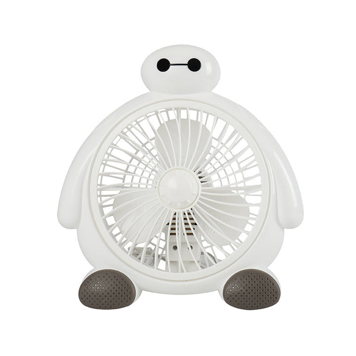 Personal mini desk fan providing cool airflow for individual comfort, great for summer heat.