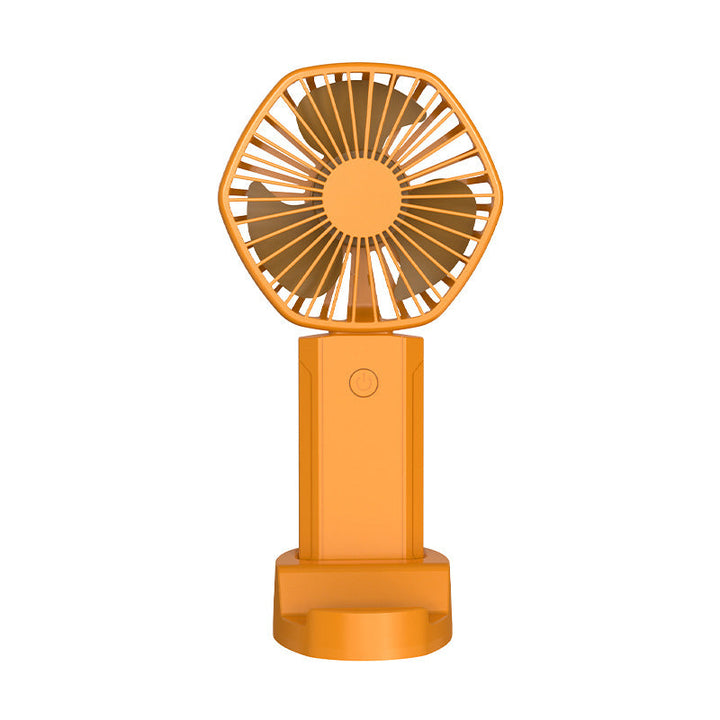 Beat the heat with this portable rechargeable mini fan, perfect for summer travel & personal cooling.
