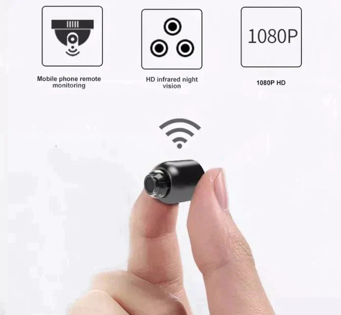 Invisible guardian: compact hidden camera with advanced WiFi and night vision.