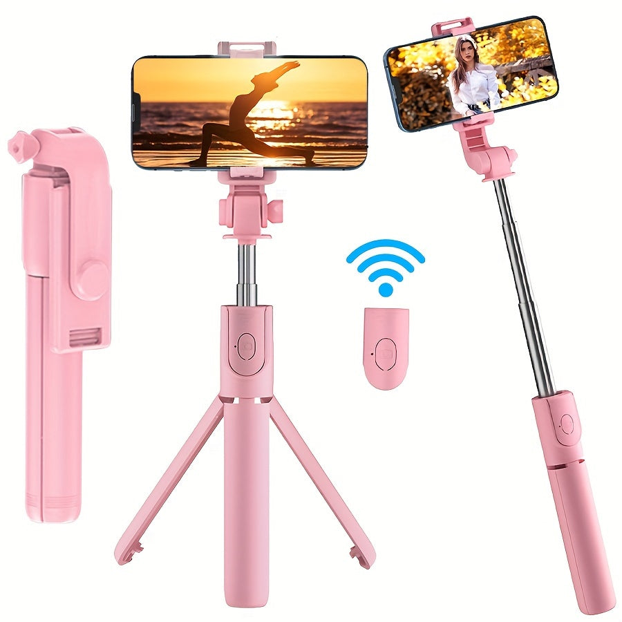 Compact Wireless Selfie Stick Tripod with Remote Control