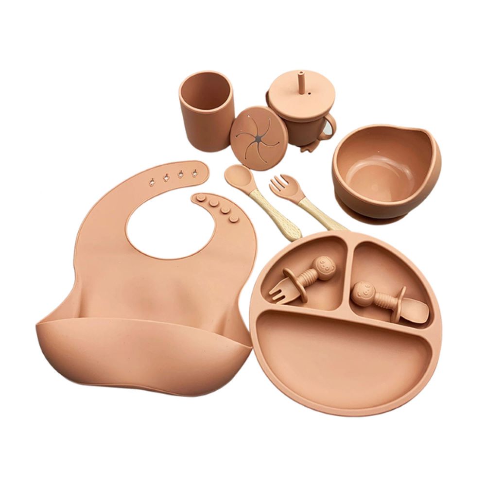 Soft silicone spoon and fork set, ergonomic design for little hands