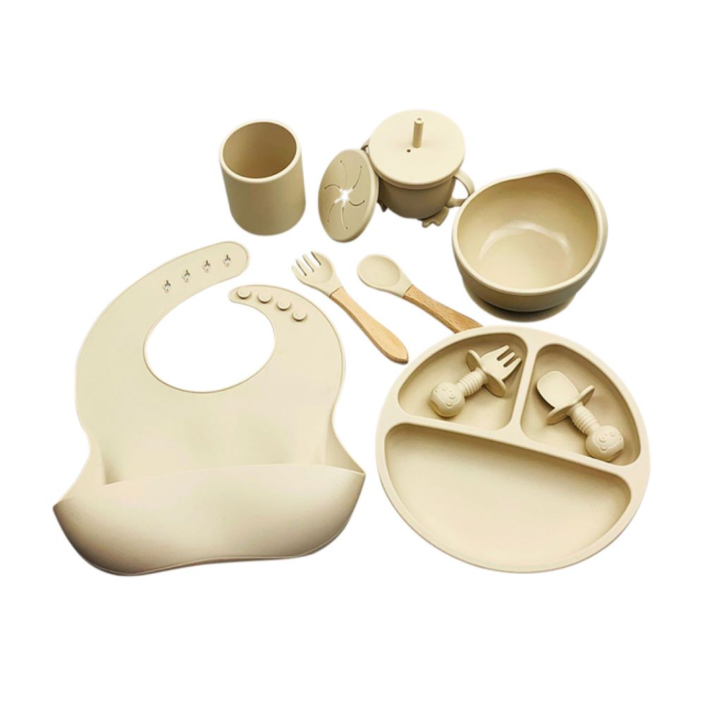 Leak-proof silicone sippy cup with handles for baby-led weaning