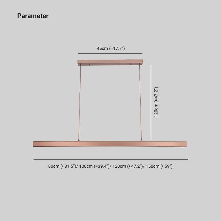 Contemporary brown linear LED ceiling fixture, perfect for modern home decor.