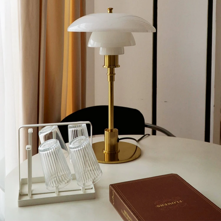 Decorative LED table lamp, Danish design, for modern home lighting.