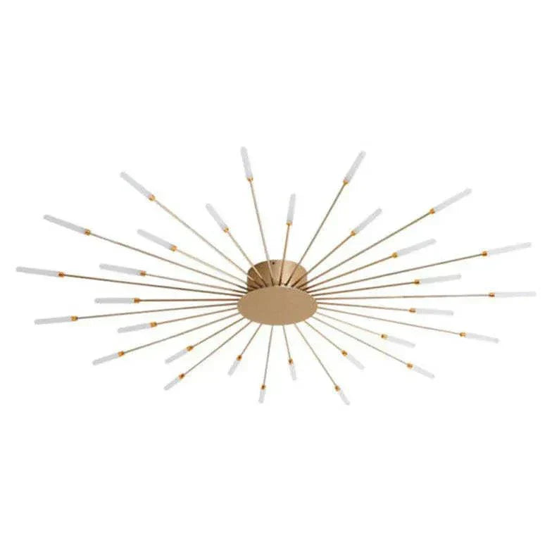 Decorative modern ceiling lamp featuring a stunning swirling firework design, brightens any room.