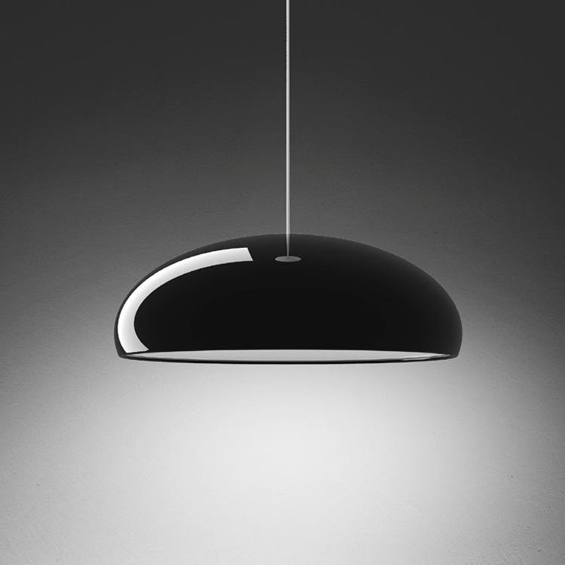 Contemporary metal pendant lamp, providing modern decorative lighting & adjustable ambient glow.