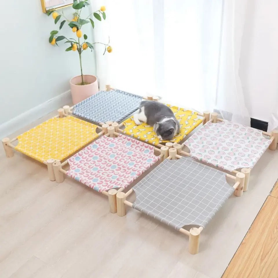Cooling cat hammock bed for ultimate feline comfort and relaxation.