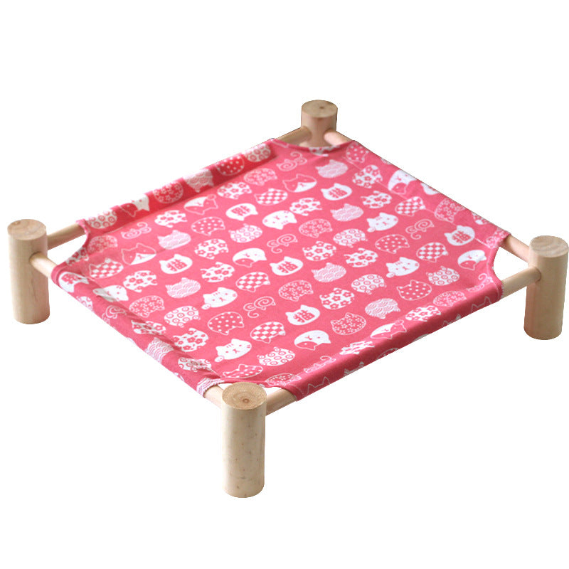 Elevated cooling cat hammock, perfect for ultimate feline comfort & lounging.