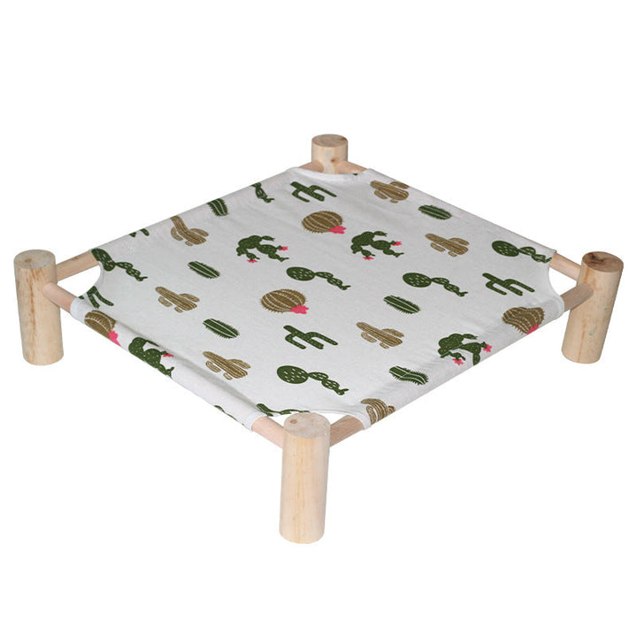 Easy care, cooling cat hammock bed for a happy, comfortable feline.