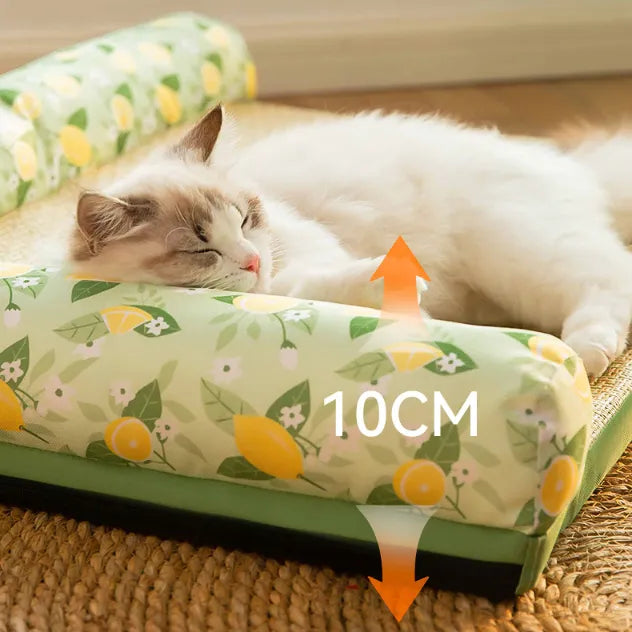 Pet comfort cooling mat, raised edge. Keeps cats & small dogs cool & refreshed during hot summer days.