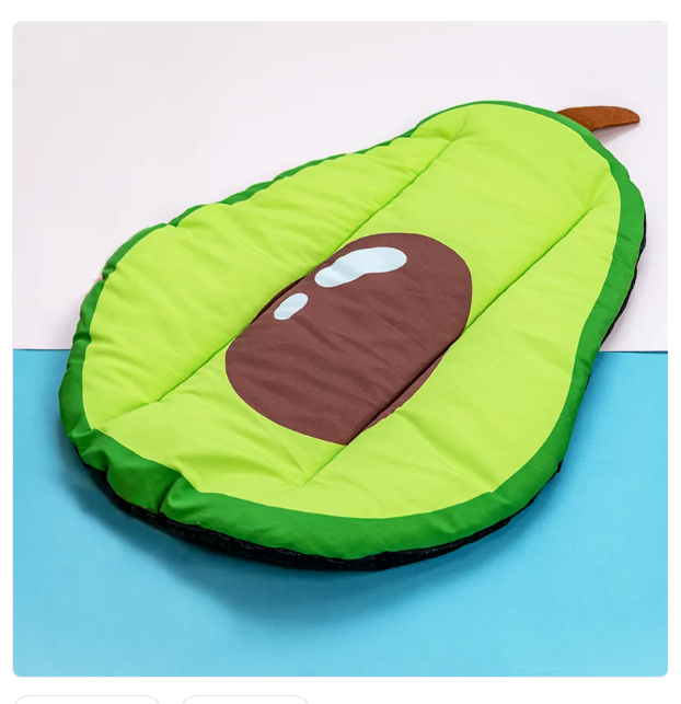 Dog & cat cooling mat with sweet ice cream design. Provides essential summer heat relief for pet comfort.
