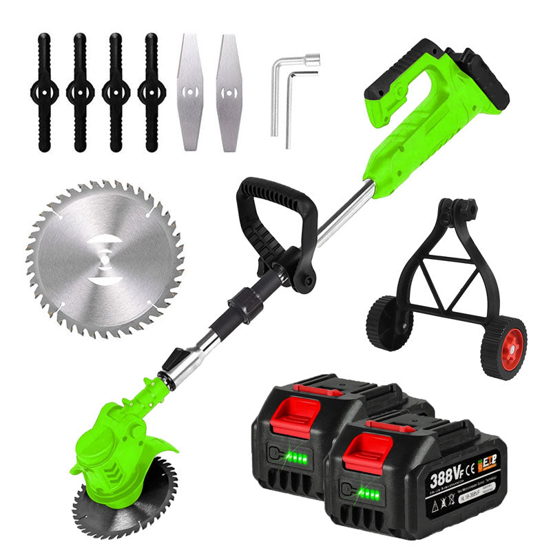 Green gardening solution: rechargeable electric grass trimmer for quiet, efficient lawn care.