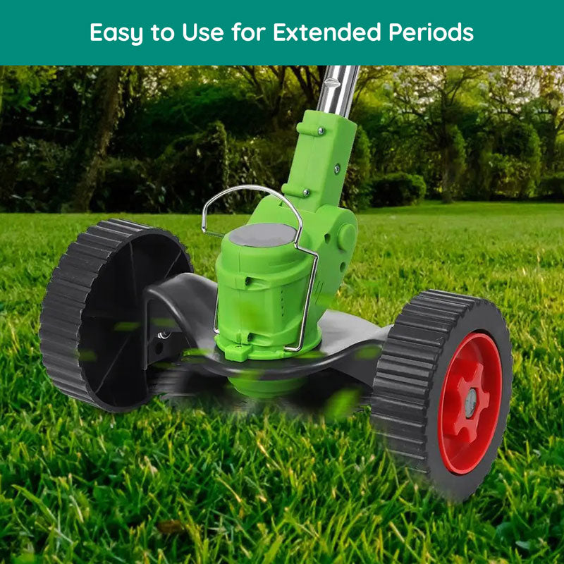 Essential outdoor power tool: cordless electric grass trimmer for all yard maintenance.