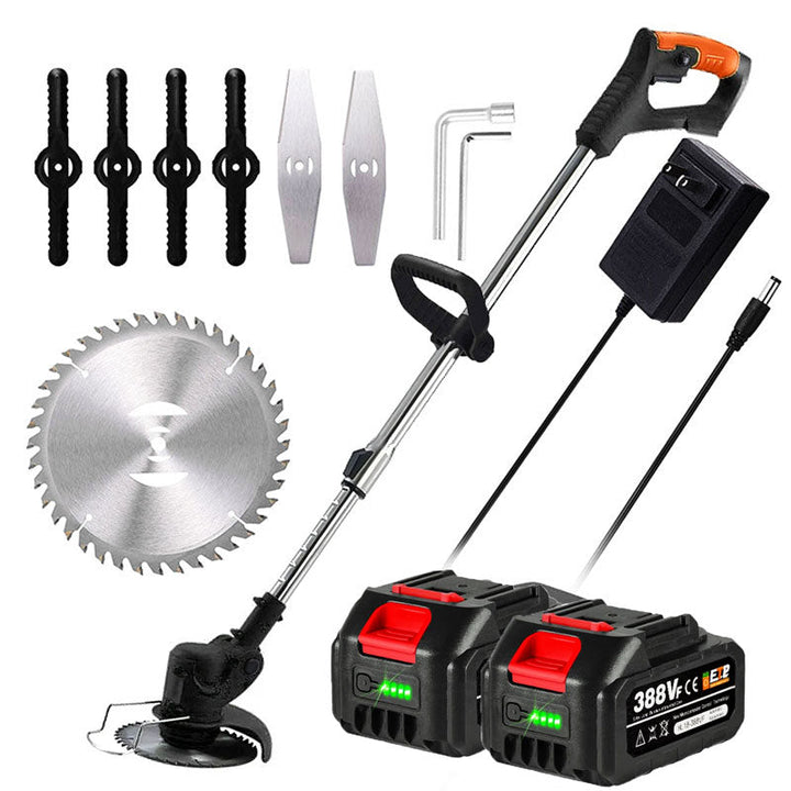 Long-lasting battery powered grass cutter, ideal for large yards & extensive lawn care.