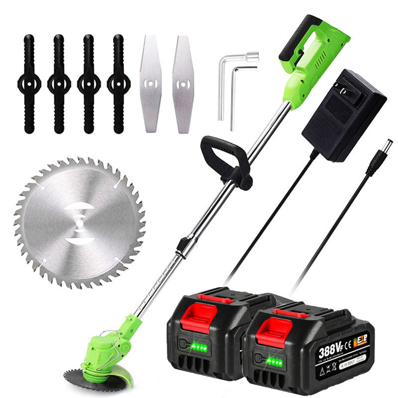 Save time on yard maintenance with a powerful cordless electric weed eater.
