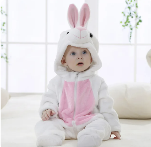 Cuddly panda baby animal onesie, soft cotton blend romper, ideal for cozy moments.