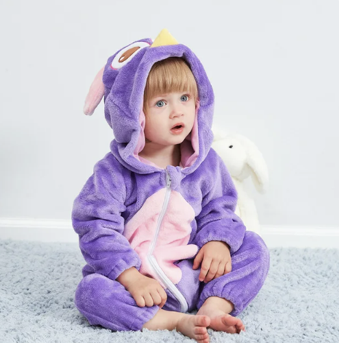 Roaring tiger children's onesie costume, fun playwear romper for active kids.