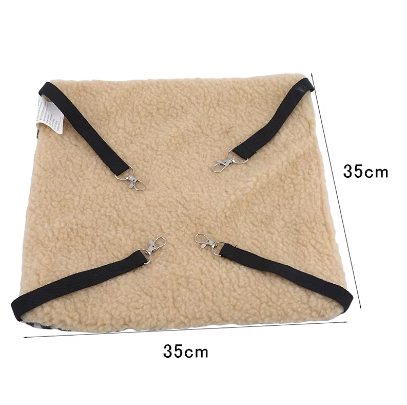 Soft hanging cat bed for ultimate pet comfort in cages or home; ideal sleeping spot.