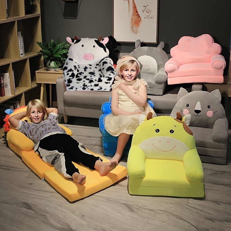 Versatile toddler seat: a cozy folding sofa for children, perfect for play, reading, or relaxing in their room.