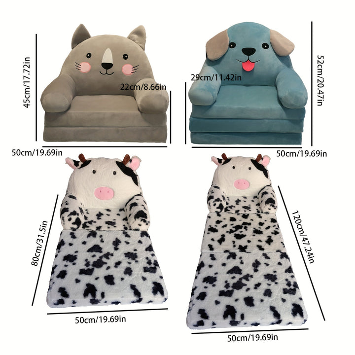 Safe & comfy children's folding sofa made with memory foam for ultimate child's comfort. Durable kids furniture.