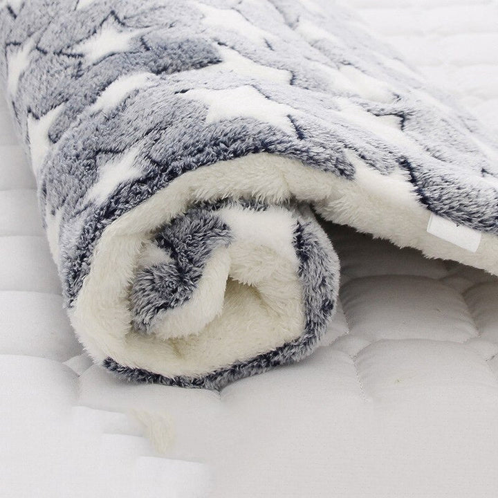 Durable pet furniture protector blanket, shielding your sofa from pet hair.