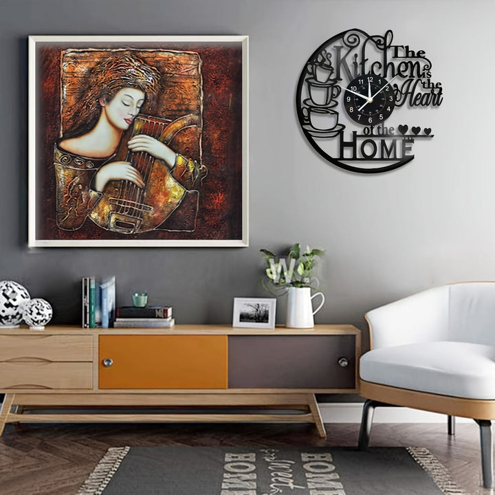 Charming decorative clock with LED lights, celebrating the heart of the home.