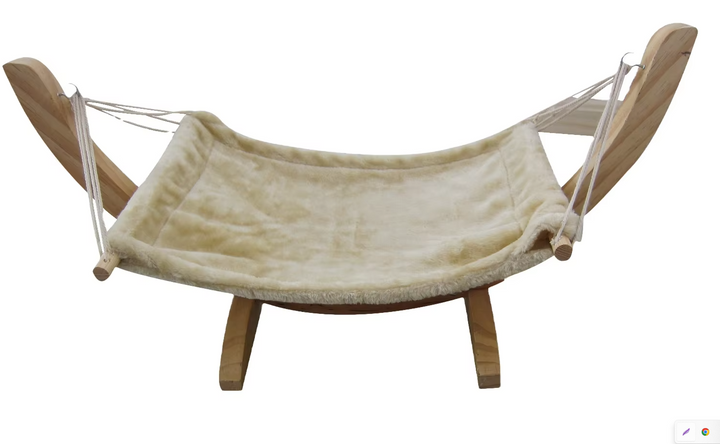 Comfortable leopard print cat hammock cover, easily washable for lasting freshness. A cozy & durable pet bed accessory.