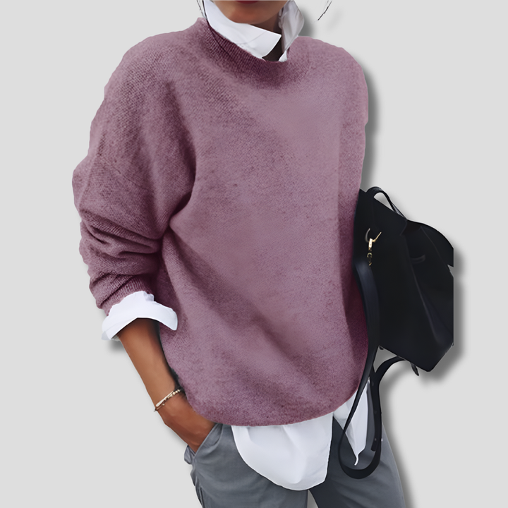 Cozy men's crew neck sweater in a classic knit for ultimate winter comfort & warmth. Ideal long sleeve top.