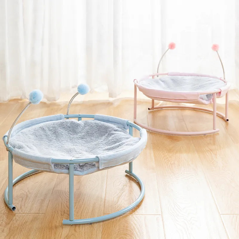 Breathable cat lounger hammock, a cozy and sturdy pet bed for your cat's relaxation.
